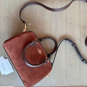 Mini Rowan - Coach - Chocolate Brown Suede